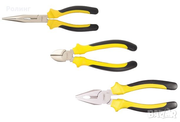 КОМПЛЕКТ КЛЕЩИ -КОМБИНИРАНИ,РЕЗАЧКИ И ДЪЛГОУСТИ CR-V TMP - 3БР/219908, снимка 1