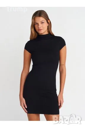 -20 % Елегантна къса рокля,високо качество фино машино плетиво,  стандарт, снимка 1