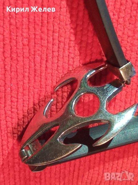 РОКАДЖИЙСКА СРЕБЪРНА МОДНА АРТ ГРИВНА СРЕБРО925 със СИЛИКОНОВА КАИШКА БУТИКОВО БИЖУ 27380, снимка 1