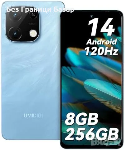 Нов UMIDIGI Note 100A 4G Телефон 5000mAh 13MP Камера 8GB RAM Смартфон, снимка 1