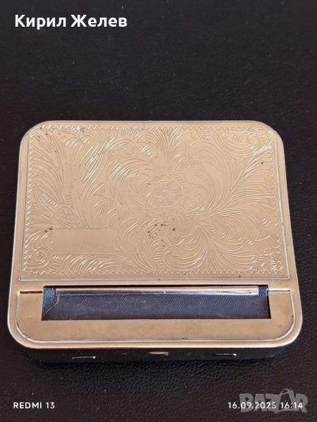 Стара метална машинка за свиване на цигари 50532, снимка 1