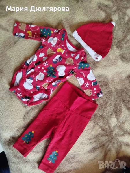 Коледен комплект 56 размер. 10 лв, снимка 1