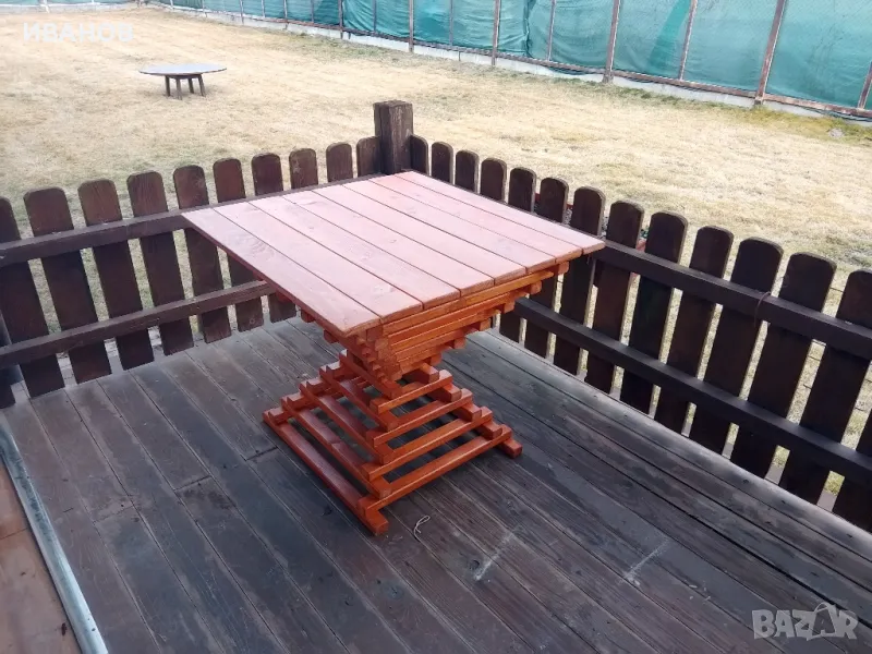  Маса от естествен материал, снимка 1