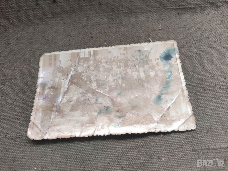 Продавам стара снимка Опълченци ветерани Македоно Одринско -медали и знаме , снимка 1