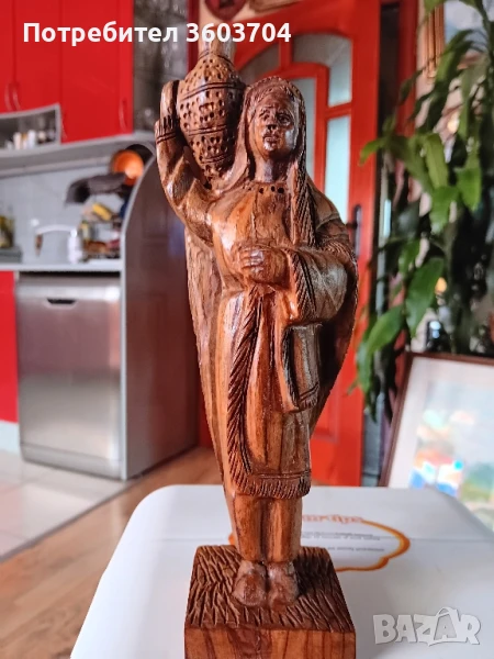 дървена статуетка, снимка 1