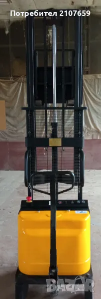 ПОЛУЕЛЕКТРИЧЕСКИ СТАКЕР 1,5 Т; 1.6 М, снимка 1