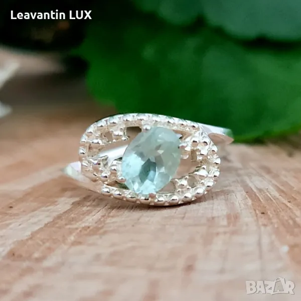 5736
Сребърен пръстен със син Топаз
, снимка 1