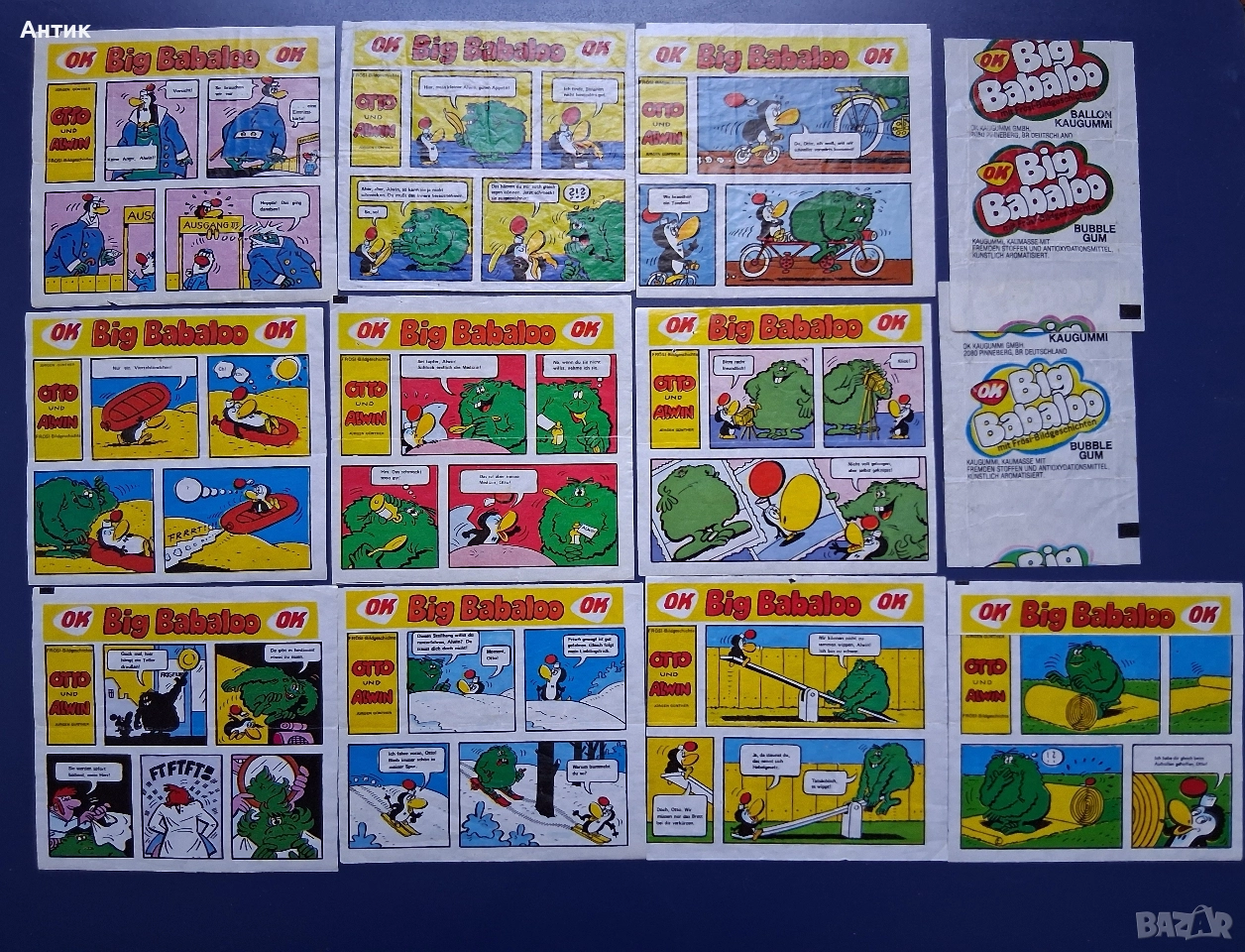 Стари Картинки от Дъвки Big Babaloo, снимка 1