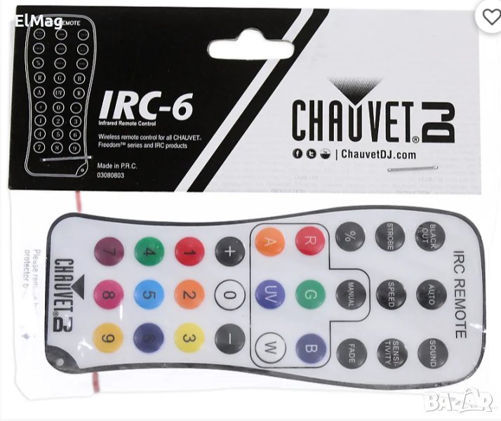 Remote Дистанционно Chauvet IRC-6 , снимка 1
