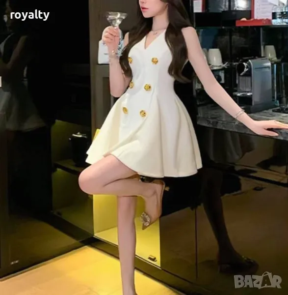 Бяла дамска рокля , снимка 1