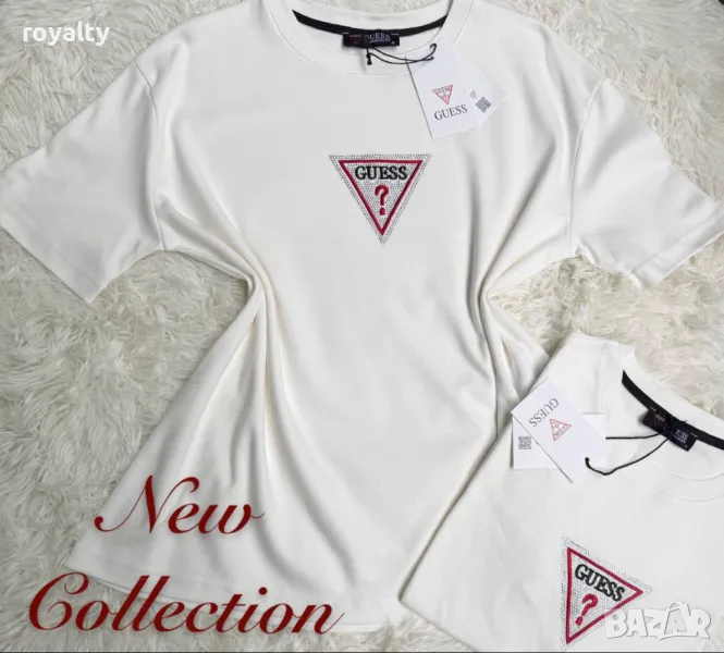 Памучни дамски тениски Guess , снимка 1