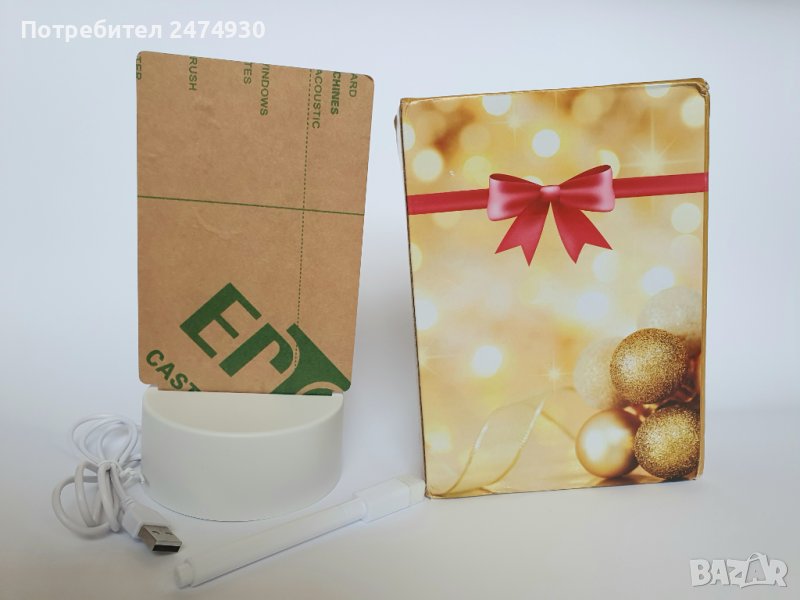 LED табло за бележки/ нощна лампа , снимка 1