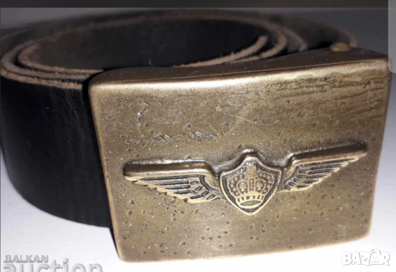 Стар военен немски колан за ценители армейски, снимка 1