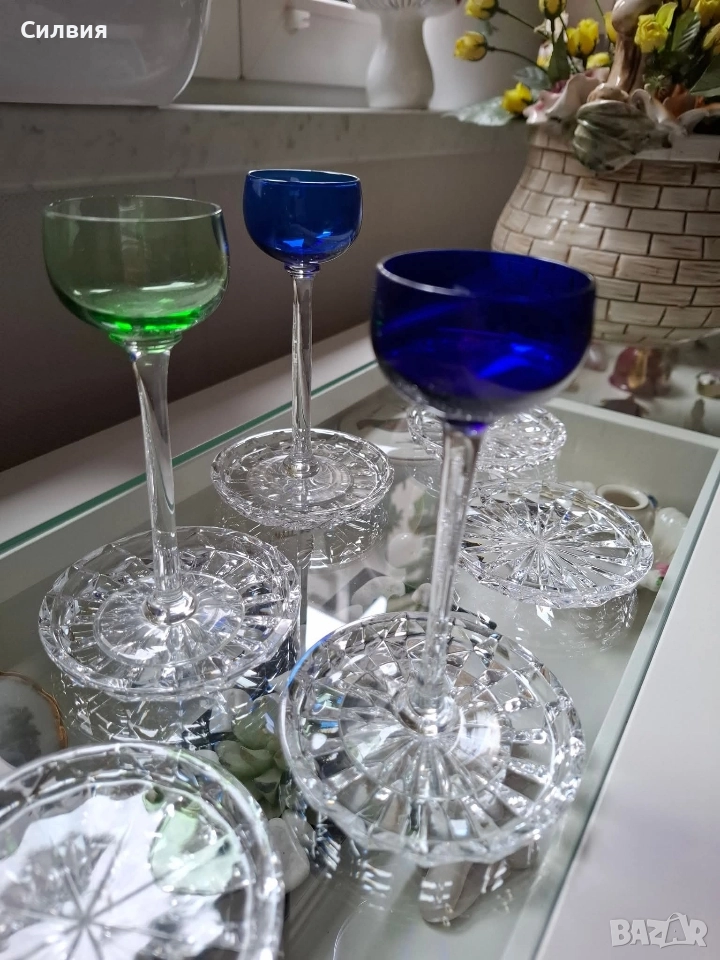 Кристални подложки за чаши , снимка 1