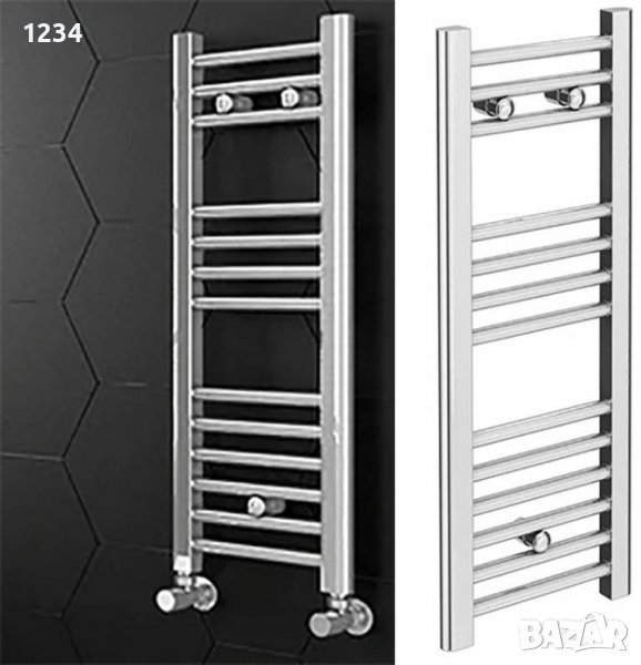 НОВА от 180лв на 85лв Лира за баня 800х300мм хром радиатор, снимка 1