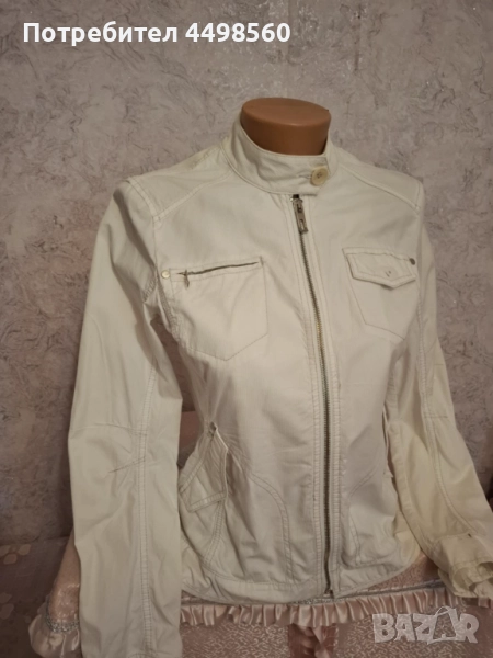 Дамско Бяло Яке , снимка 1