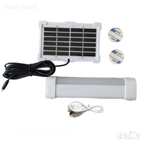 Led Лампа, интериорна със солар, 17см, USB, снимка 1