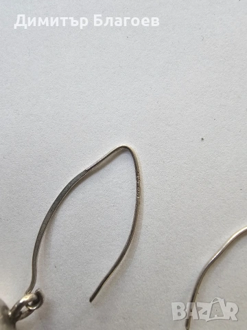 Сребърни обеци проба 925, снимка 3 - Обеци - 53594633