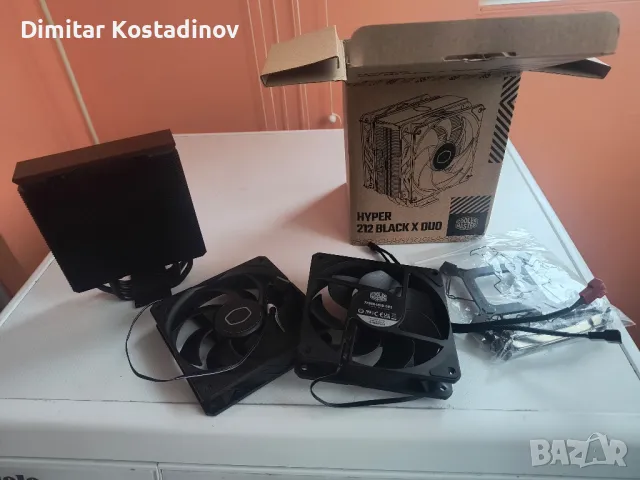 cooler master 212  x black duo cpu cooler охлаждане, снимка 3 - Геймърски - 48258393