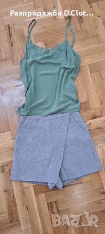 Лот пола-панталон и топ с дантела S , снимка 5 - Комплекти - 35830224