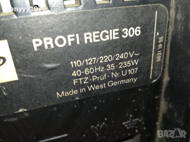 GRAETZ-PROFI REGIE 306-MADE IN WEST GERMANY 0711211814, снимка 12 - Ресийвъри, усилватели, смесителни пултове - 34726267