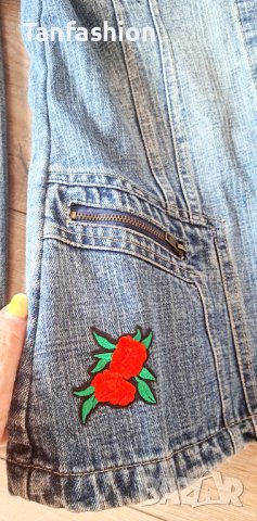 Дамско дънково яке, снимка 9 - Якета - 41935355