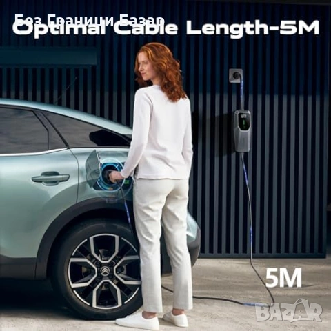 Ново Преносимо зарядно за електромобил Type 2 3kW 6/10/13A 5m EV Charger, снимка 2 - Друга електроника - 53695735
