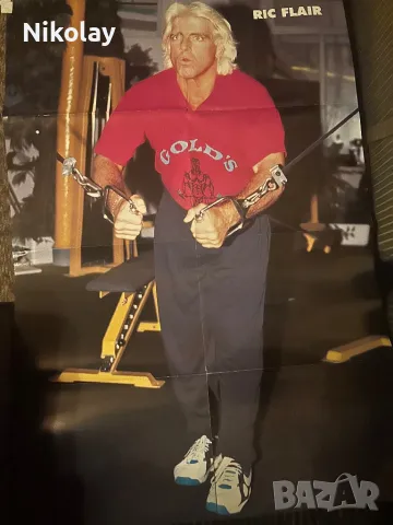 Огромен vintage класика wrestling плакат Ric Flair WWF / WWE