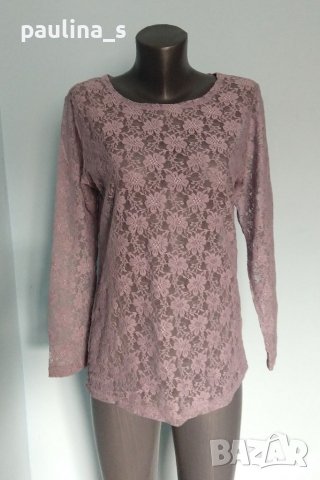 Луксозна дантелена блуза "Ze-ze" / голям размер , снимка 2 - Блузи с дълъг ръкав и пуловери - 39830848