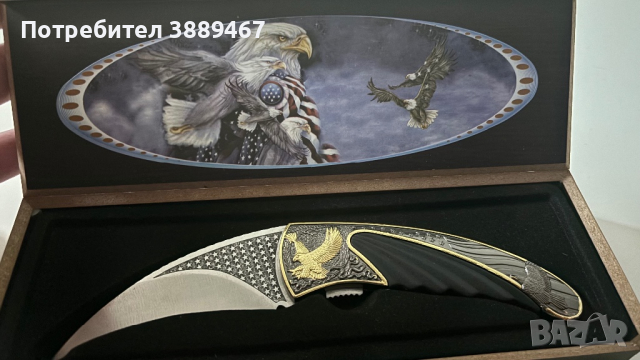 Нож American Eagle GOLD Eagle, снимка 3 - Ножове - 44587106