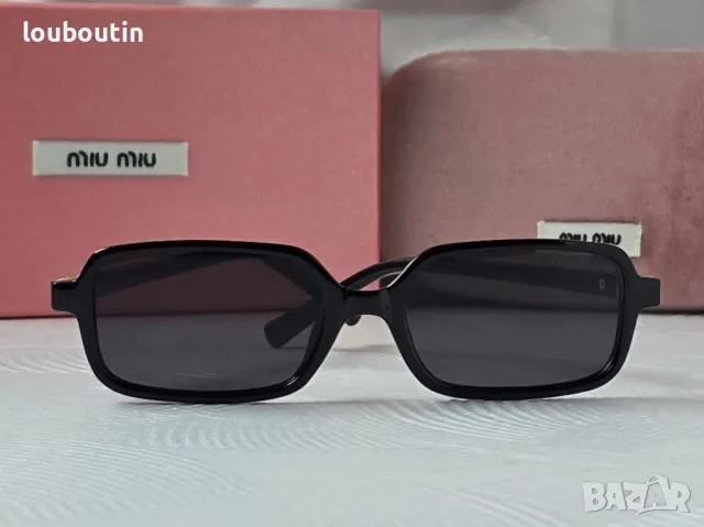 Miu 2025 дамски слънчеви очила правоъгълни, снимка 6 - Слънчеви и диоптрични очила - 48744950