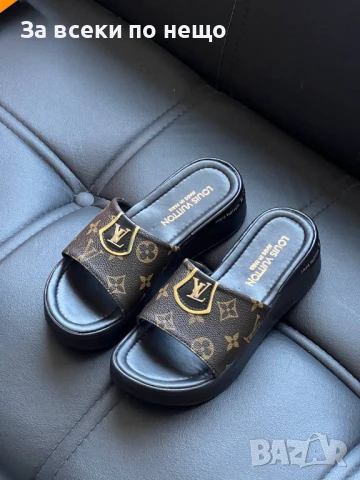 Louis Vuitton Дамски Чехли Луис Витон Код E448, снимка 4 - Чехли - 50503232