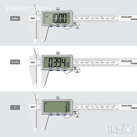 Нов Професионален Цифров Електронен дебеломер 0-150мм, 0-6инча Майстор , снимка 6 - Други стоки за дома - 41801867