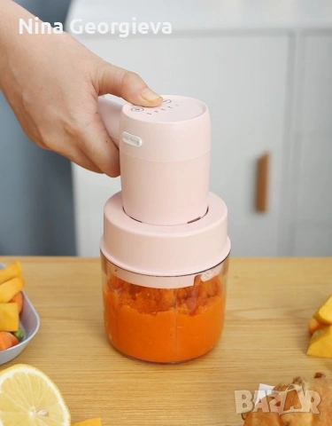 Чопър, Миксер 2 в 1 продукт с две приставки, USB зареждане, снимка 3 - Миксери - 53859478