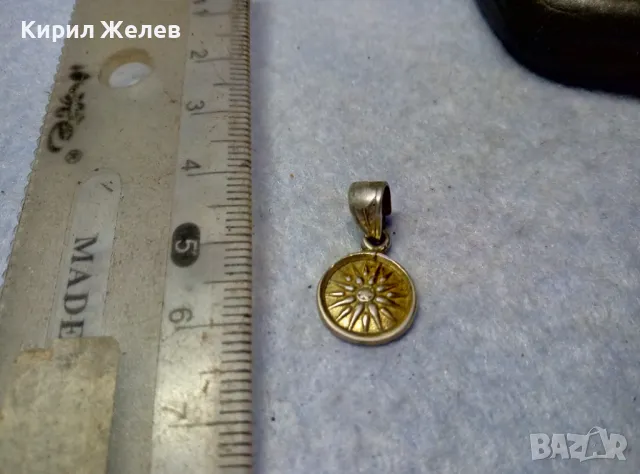 ЗВЕЗДАТА на ВЕРГИНА ДВУСТРАНЕН ПОЗЛАТЕН СРЕБЪРЕН ПЕНДАНТ СРЕБРО 925 с ЖЪЛТА ПОЗЛАТА АРТ РАБОТА 47750, снимка 7 - Колиета, медальони, синджири - 49551732