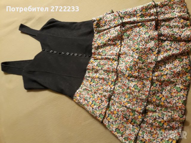 Къса  дамска рокля еластична в горната част, снимка 2 - Рокли - 41797268