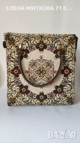 Шикозна дамска чанта ретро от 70-те години на миналия век, снимка 2 - Чанти - 52074938