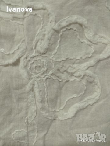 Продавам памучна пола цвят екрю, снимка 3 - Поли - 41474478