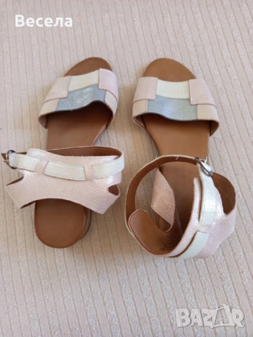 САБО - Ектравагантни чехли естествена кожа 40 номер с подаръци, снимка 9 - Чехли - 53644322