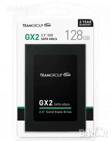 SSD диск 128GB Team Group GX2, 2.5" SATA 3 - Нов твърд диск, запечатан 