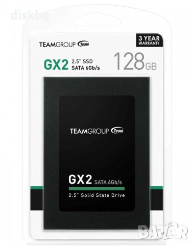 SSD диск 128GB Team Group GX2, 2.5" SATA 3 - Нов твърд диск, запечатан , снимка 1