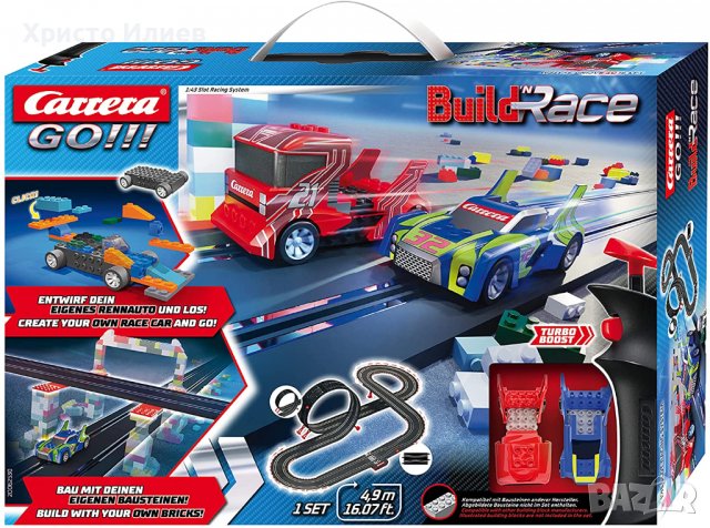 Автомобилна Състезателна Писта Carrera Go с Лупинг Аутобан 2 Коли Лего Тухли 4.9м, снимка 7 - Коли, камиони, мотори, писти - 39362061