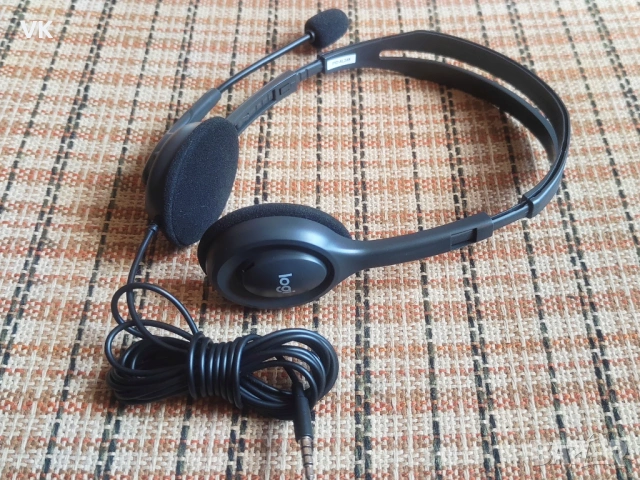 Нови слушалки LOGITECH с микрофон, снимка 3 - Слушалки за компютър - 53765962