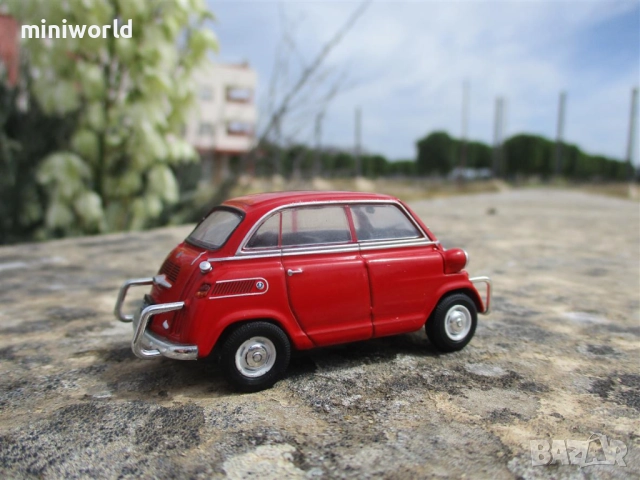 BMW Izetta DeCarlo 600 от 1960 - мащаб 1:43 на IXO/Altaya моделът е нов в блистер, снимка 13 - Колекции - 45190762