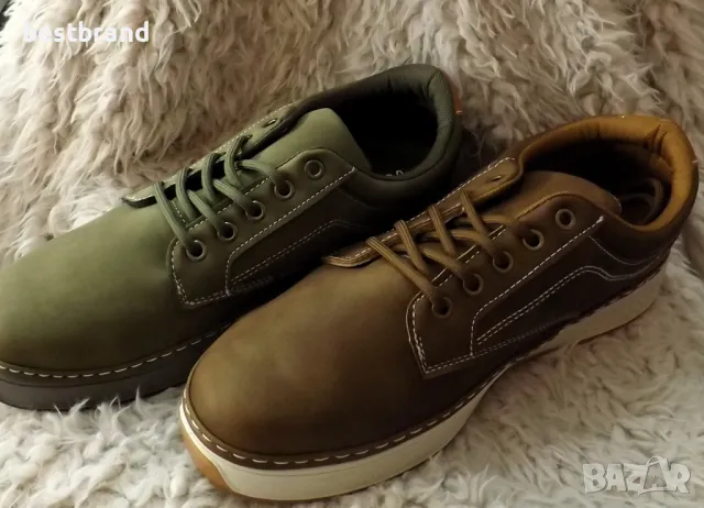 Мъжки спортно - елегантни кецове, с връзки, в два цвята , код 679/40, снимка 2 - Ежедневни обувки - 47267025