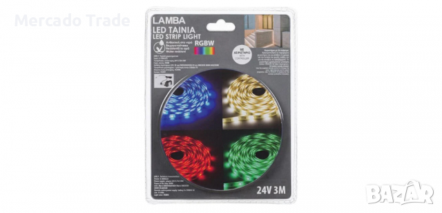 Многоцветна самозалепваща LED лента с дистанционно, 3м, снимка 7 - Лед осветление - 36282387