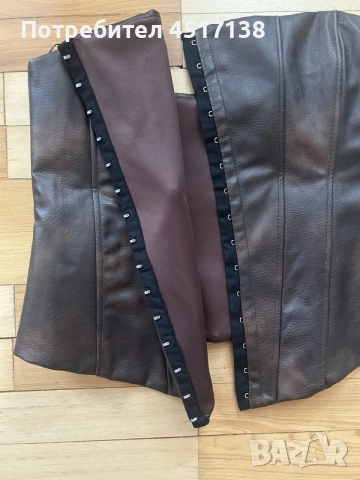 Кожен корсет Zara, снимка 3 - Корсети, бюстиета, топове - 55789261