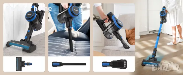 TASVAC V50 Безжична мощна прахосмукачка 200W, снимка 16 - Прахосмукачки - 49972891