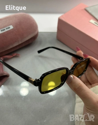 висококачествени очила с черен обикновен калъф и ув защита miu miu , снимка 7 - Слънчеви и диоптрични очила - 53461348