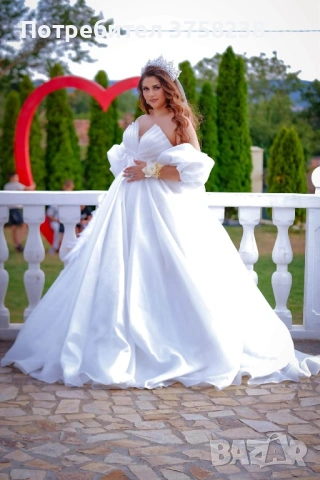 Булченска рокля, снимка 2 - Сватбени рокли - 53529099